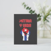 Cuba Patria Y Vida Cuban Flag Briefkaart (Staand voorkant)