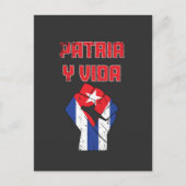 Cuba Patria Y Vida Cuban Flag Briefkaart (Voorkant)