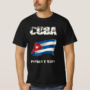 Cuba patria y vida vrijheid voor Cuba viva Cuba vr T-shirt