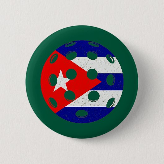 cuba pickleball ronde button 5,7 cm (Voorkant)