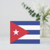 Cuba Plain Flag Briefkaart (Staand voorkant)