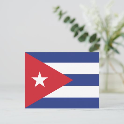 Cuba Plain Flag Briefkaart (Staand voorkant)
