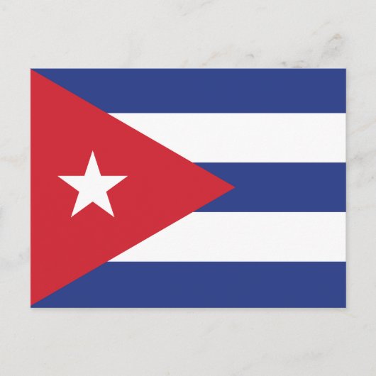 Cuba Plain Flag Briefkaart (Voorkant)