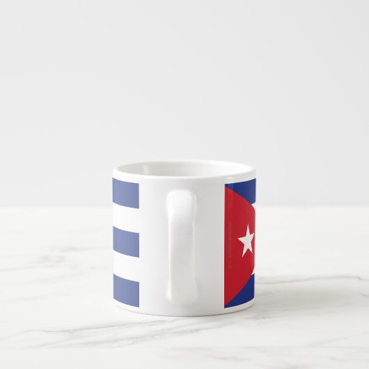 Cuba Plain Flag Espresso Kop (Achterkant)