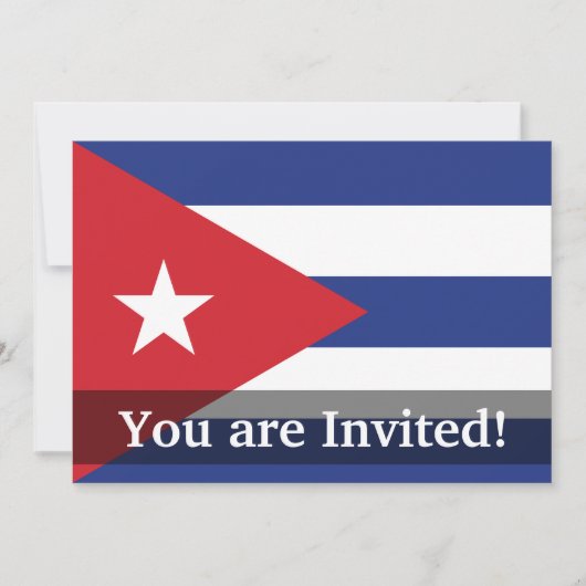 Cuba Plain Flag Kaart (Voorkant)