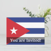 Cuba Plain Flag Kaart (Staand voorkant)