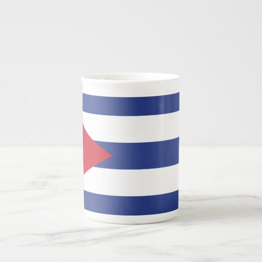 Cuba Plain Flag Porselein Kop (Voorkant)