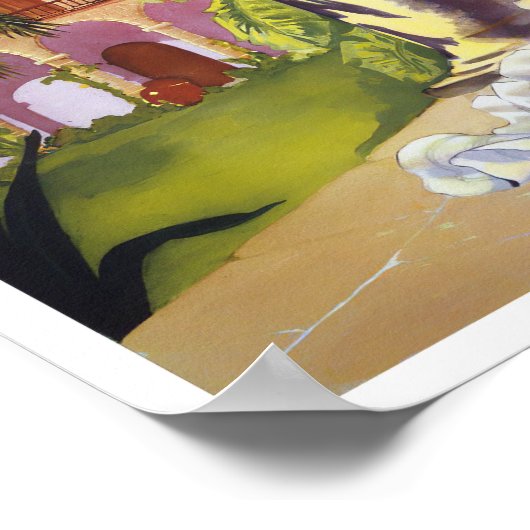 Cuba poster van het klassieke reizen (Hoek)