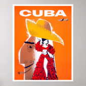 Cuba poster van het klassieke reizen (Voorkant)