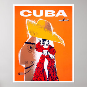 Cuba poster van het klassieke reizen
