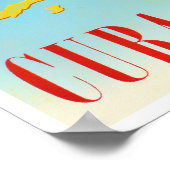 Cuba poster van het klassieke reizen (Hoek)