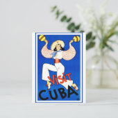 Cuba poster van het klassieke reizen briefkaart (Staand voorkant)