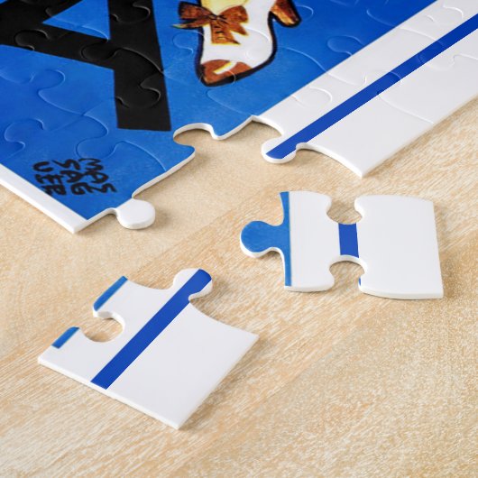 Cuba poster van het klassieke reizen legpuzzel (Zijkant)