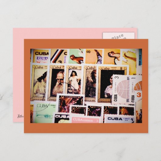 Cuba,  postzegels, Briefkaarten (Voorkant / Achterkant)