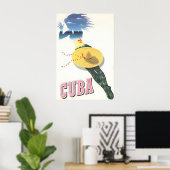 Cuba Print Cubaanse Kunst Reisposter (Thuiskantoor)