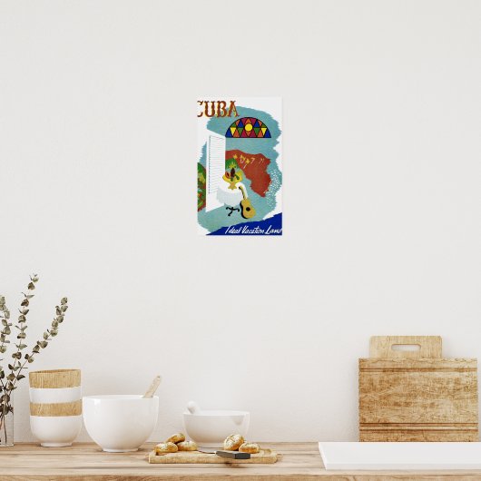 Cuba  Racing Poster herstelt (Keuken)