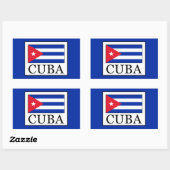 Cuba Rechthoekige Sticker (Vel)