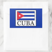 Cuba Rechthoekige Sticker (Tas)