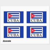Cuba Rechthoekige Sticker (Vel)