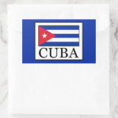 Cuba Rechthoekige Sticker (Tas)