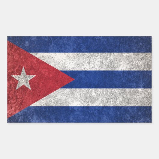 Cuba Rechthoekige Sticker (Voorkant)