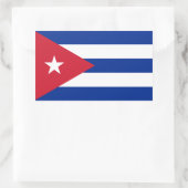 cuba rechthoekige sticker (Tas)