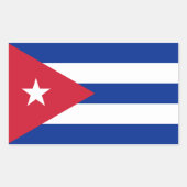 cuba rechthoekige sticker (Voorkant)