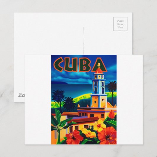  Cuba-reizen Briefkaart (Voorkant / Achterkant)