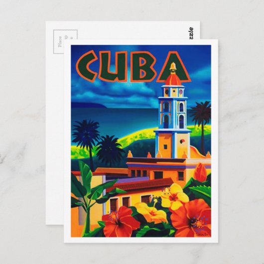  Cuba-reizen Briefkaart (Voorkant / Achterkant)