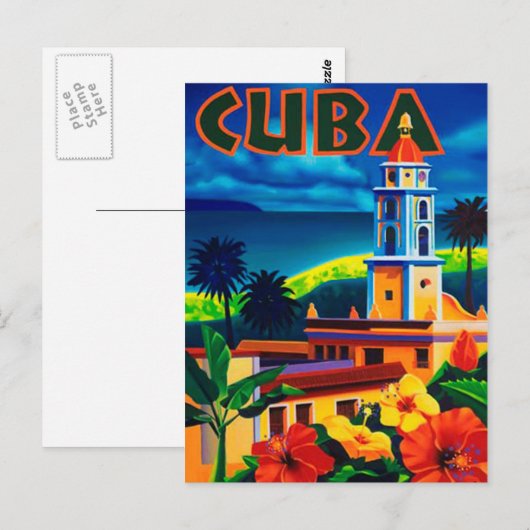  Cuba-reizen Briefkaart (Voorkant / Achterkant)