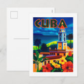 Cuba-reizen Feestdagenkaart (Voorkant / Achterkant)