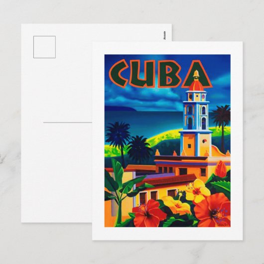 Cuba-reizen Feestdagenkaart (Voorkant / Achterkant)