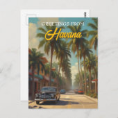  Cuba reizen - Groeten uit Havana Briefkaart (Voorkant / Achterkant)