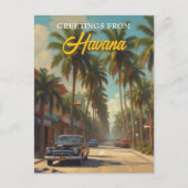 Cuba reizen - Groeten uit Havana Briefkaart (Voorkant)
