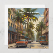  Cuba reizen - Groeten uit Havana Feestdagenkaart (Voorkant / Achterkant)