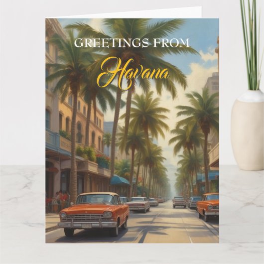 Cuba reizen - Groeten uit Havana Kaart (Voorkant)