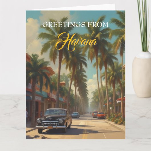 Cuba reizen - Groeten uit Havana Kaart (Voorkant)