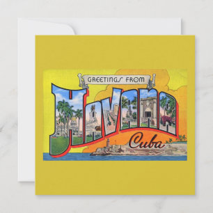  Cuba reizen - Groeten uit Havana Kaart