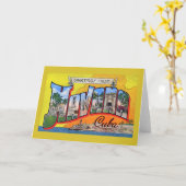  Cuba reizen - Groeten uit Havana Kaart (Gele Bloem)