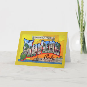  Cuba reizen - Groeten uit Havana Kaart