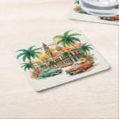  Cuba reizen - Groeten uit Havana Kartonnen Onderzetters (Schuin)