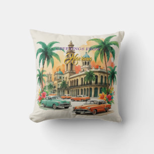  Cuba reizen - Groeten uit Havana Kussen