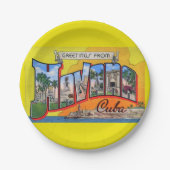  Cuba reizen - Groeten uit Havana Papieren Bordje (Voorkant)