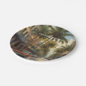  Cuba reizen - Groeten uit Havana Papieren Bordje (Gekanteld)