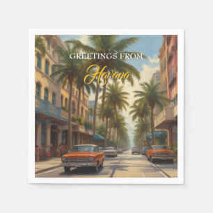  Cuba reizen - Groeten uit Havana Servet