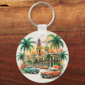  Cuba reizen - Groeten uit Havana Sleutelhanger (Voorkant)