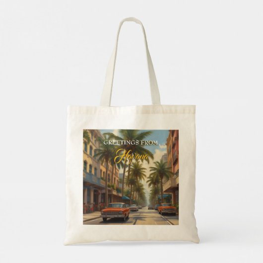  Cuba reizen - Groeten uit Havana Tote Bag (Achterkant)