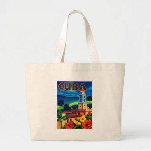 Cuba-reizen Grote Tote Bag