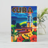 Cuba-reizen Kaart (Staand voorkant)