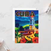 Cuba-reizen Kaart (Voorkant / Achterkant in situ)